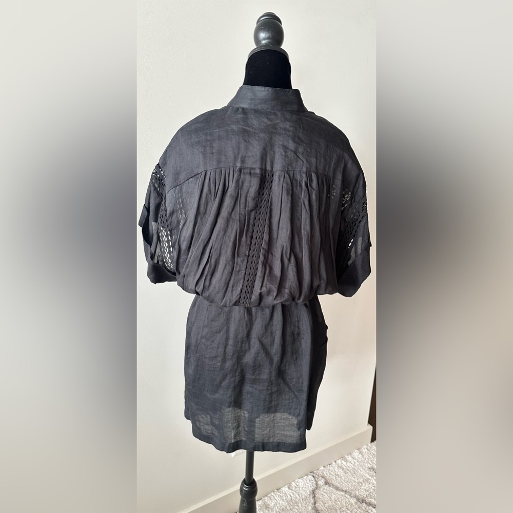 Frame Linen Eyelet Mini Dress NWOT - Picture 8 of 9